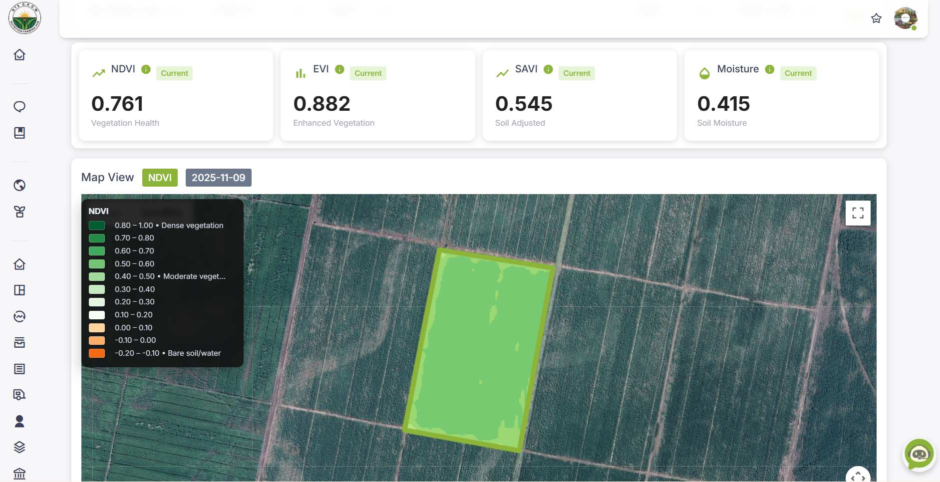 Farm Mapping feature